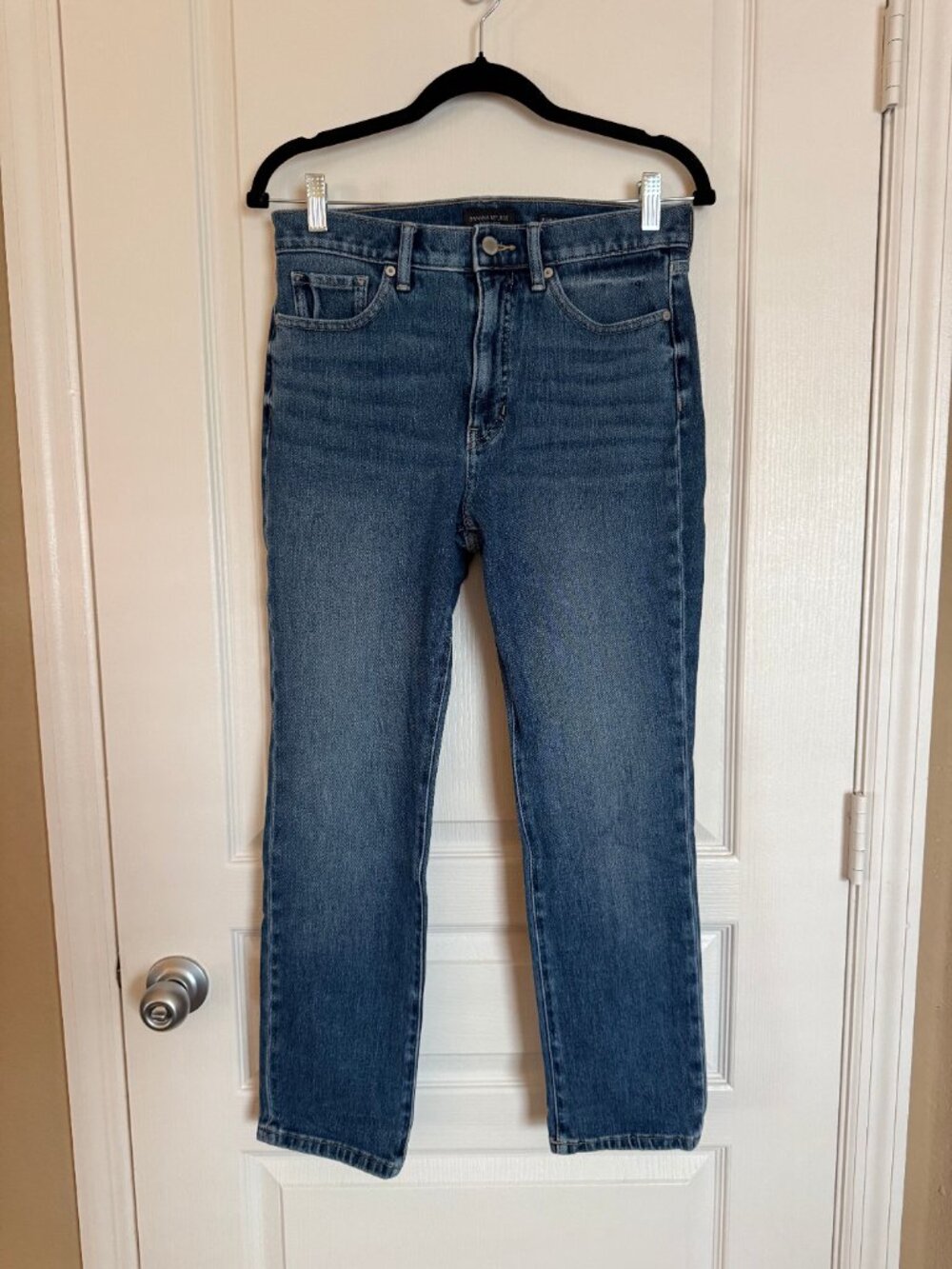 Banana Republic Premium Denim Medium Blue High-Rise Slim Jeans — Size 29